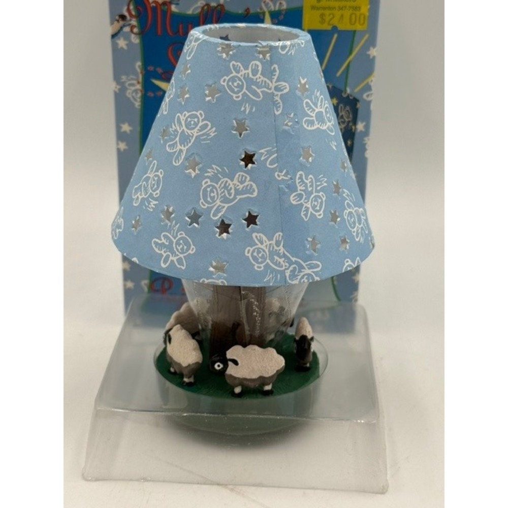 Muffy VanderBear Pajama Game Collection Miniature Lamp 1994 Counting Sheep Blue